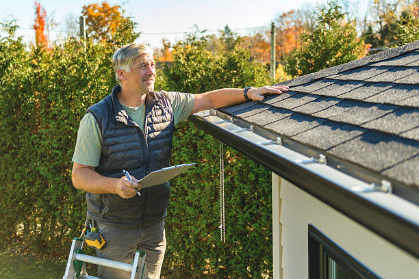 Professional Roofing technician working in New Midway, MD